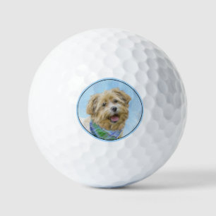 Glen of Imaal Terrier Painting - Original Dog Art Golf Balls