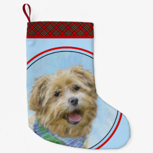 Glen of Imaal Terrier Painting - Original Dog Art Small Christmas Stocking