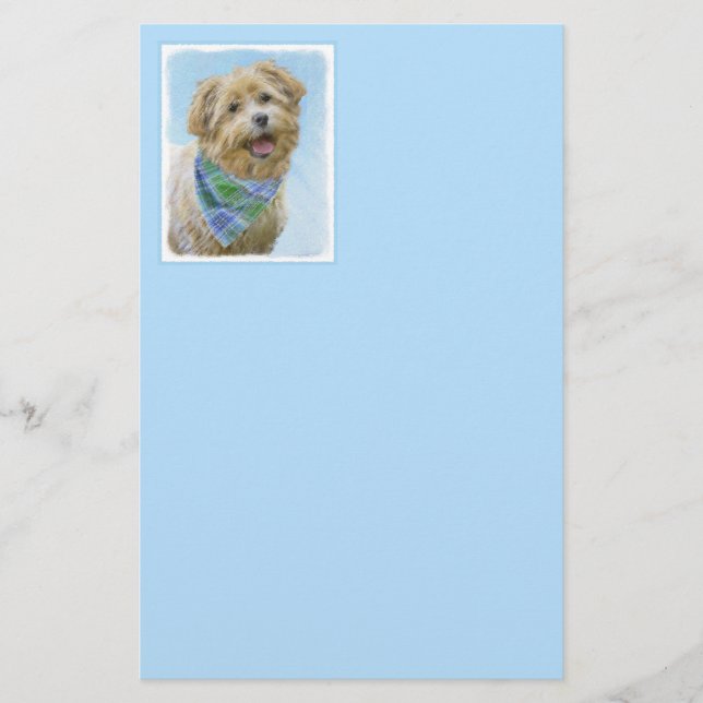 Glen of Imaal Terrier Painting - Original Dog Art Stationery (Front)