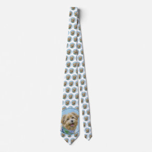 Glen of Imaal Terrier Painting - Original Dog Art Tie
