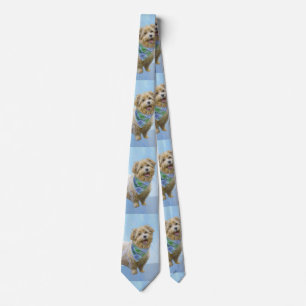 Glen of Imaal Terrier Painting - Original Dog Art Tie