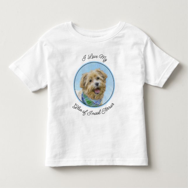 Glen of Imaal Terrier Painting - Original Dog Art Toddler T-Shirt (Front)