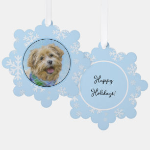 Glen of Imaal Terrier Painting - Original Dog Art Tree Decoration Card