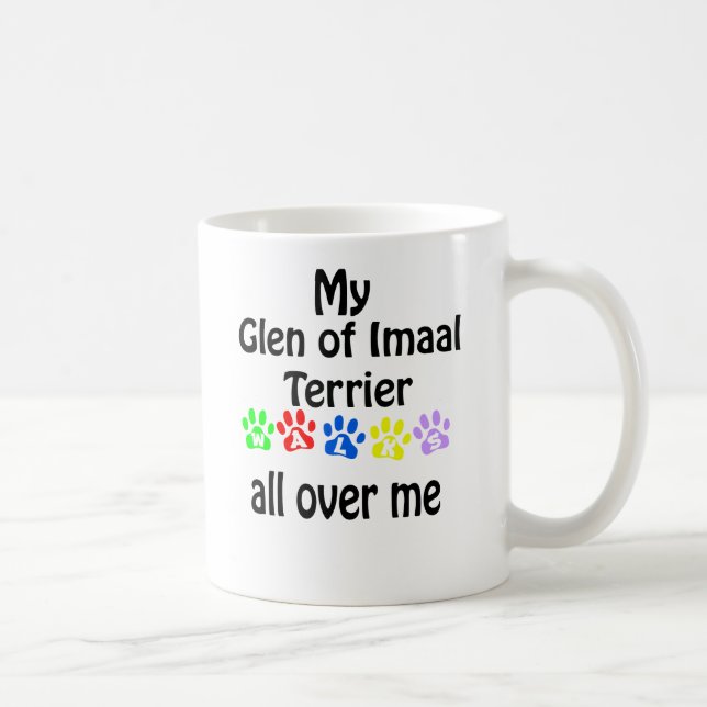 Glen of Imaal Terrier Walks Design Coffee Mug (Right)