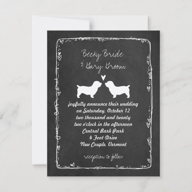 Glen of Imaal Terriers Wedding Save the Date Invitation (Front)