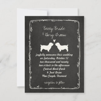 Glen of Imaal Terriers Wedding Save the Date Invitation