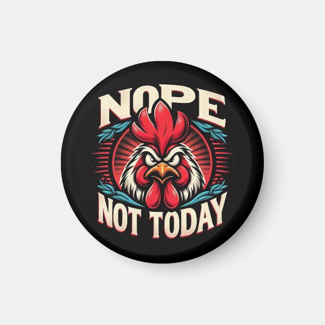 "Glen the Nope Chicken" Magnet (Front)
