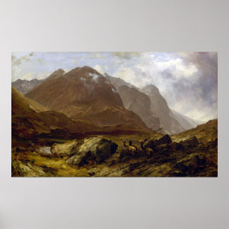 Glencoe by Horatio McCulloch Poster