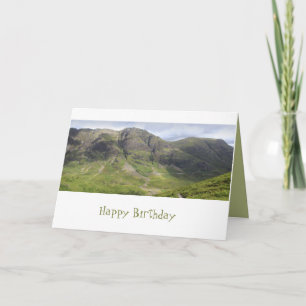 Glencoe Mountain Pass Panorama View Card