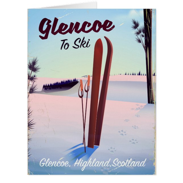 Glencoe To Ski travel poster (Front)