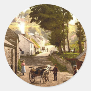 Glencoe Village_Ireland Classic Round Sticker