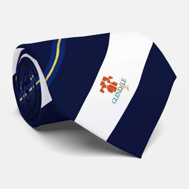 Glendale (Arizona) city flag Neck Tie (Rolled)