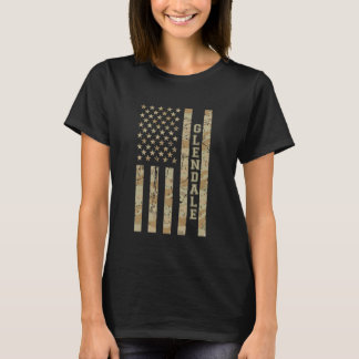 Glendale City Pride Arizona Desert Camo Distressed T-Shirt
