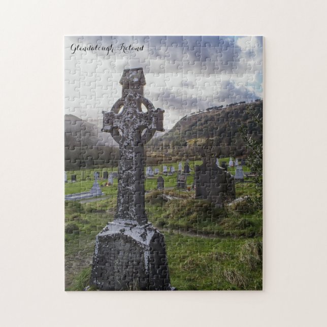 Glendalough Ireland Celtic Cross Jigsaw Puzzle (Vertical)