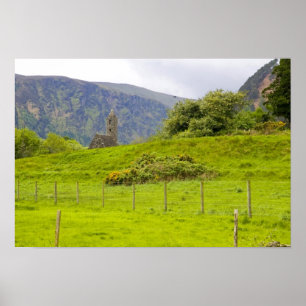 Glendalough, Ireland. Glendalough is one of Poster