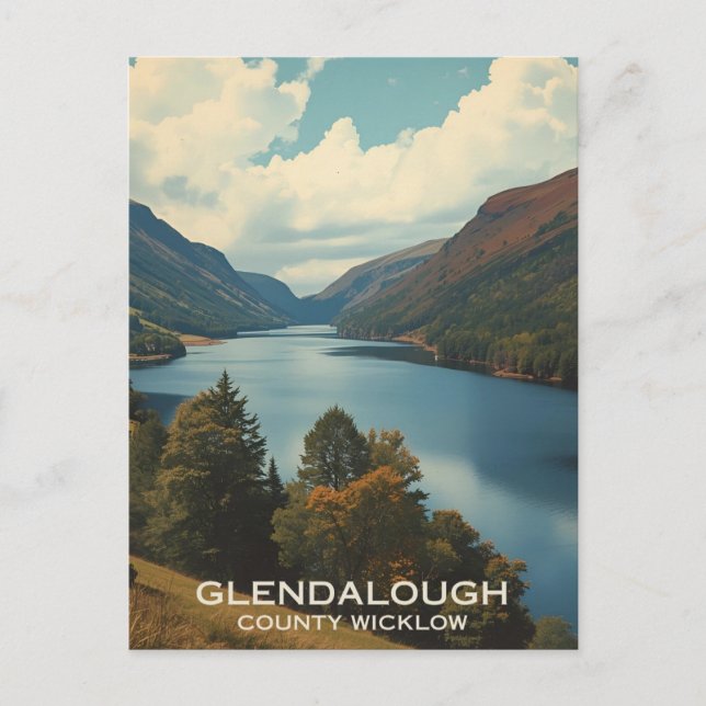 Glendalough Ireland Postcard (Front)