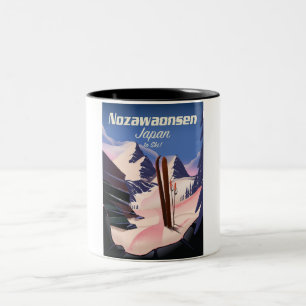 Glendalough Upper Lake Ireland map Two-Tone Coffee Mug