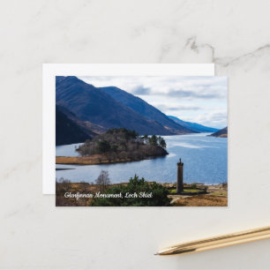 Glenfinnan Monument, Loch Shiel, Scotland Postcard