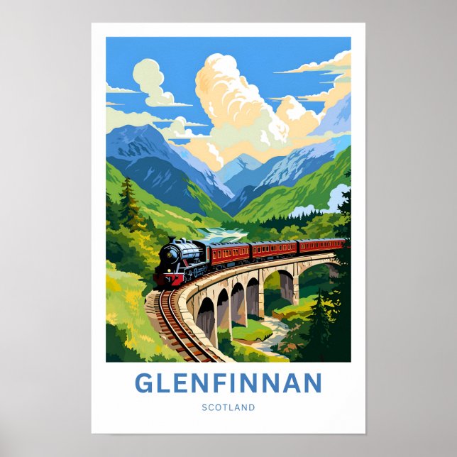 Glenfinnan Scotland Travel Print (Front)