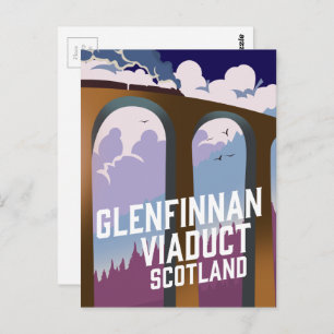 Glenfinnan Viaduct Scotland Postcard