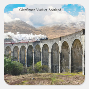 Glenfinnan Viaduct, Scotland Square Sticker
