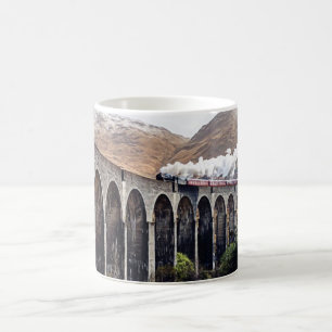 Glenfinnan viaduct steam train coffee mug