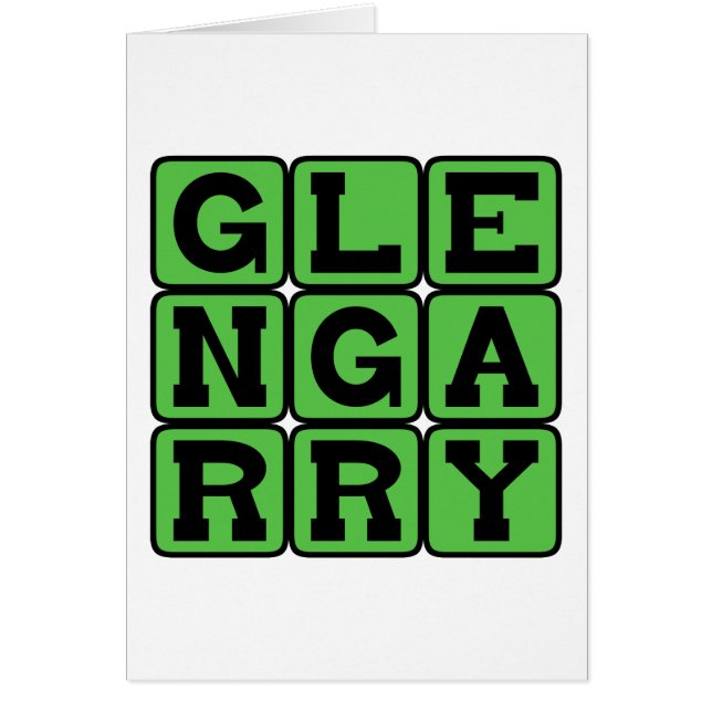 Glengarry, Boat-Shaped Hat (Front)