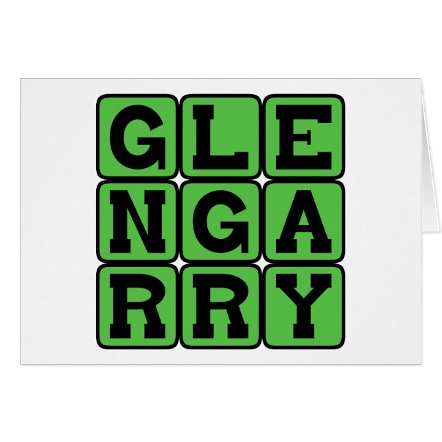 Glengarry, Boat-Shaped Hat (Front Horizontal)