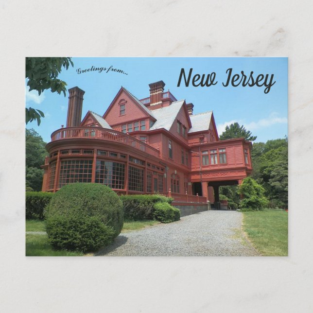 Glenmont Estate Home of Thomas Edison New Jersey Postcard (Front)