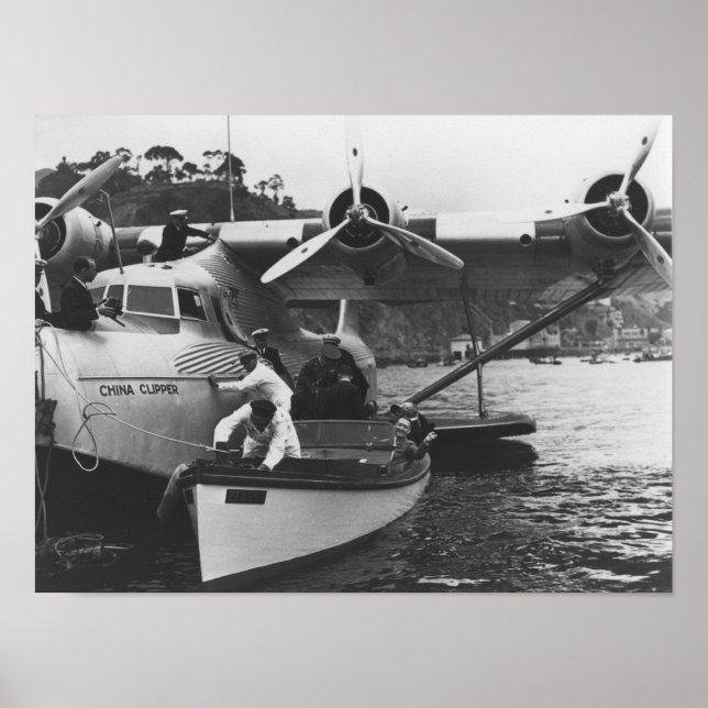 Glenn Martin w/ China Clipper Poster (Front)