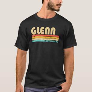 Glenn Name Personalised  Retro Vintage Birthday T-Shirt
