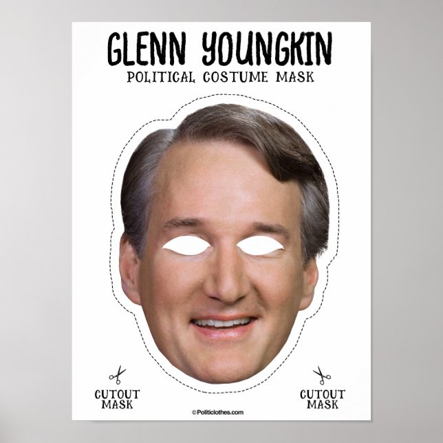 Glenn Youngkin Costume Mask Poster (Front)