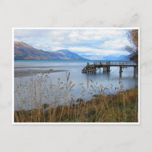 glenorchy pier new zealand postcard