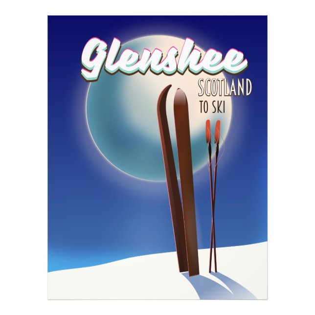 Glenshee Scotland Ski poster (Front)