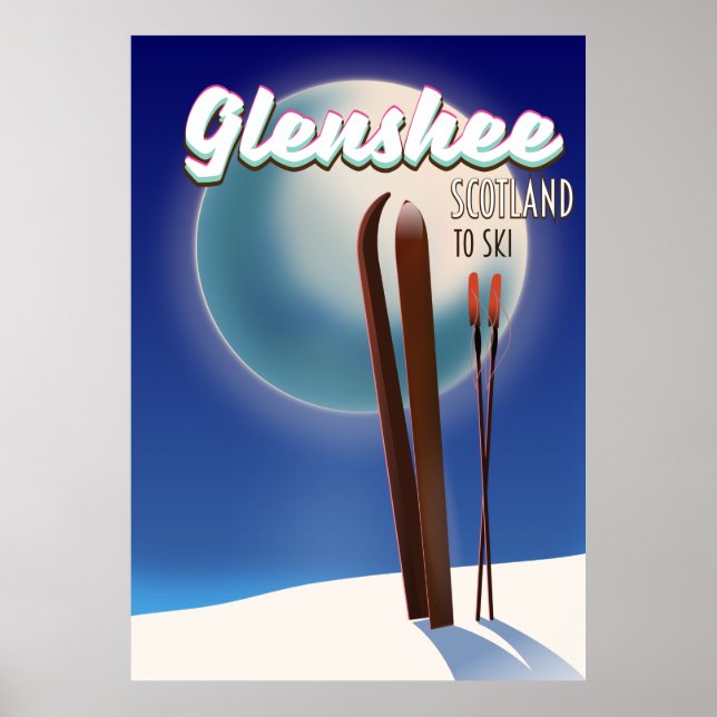 Glenshee Scotland Ski poster (Front)