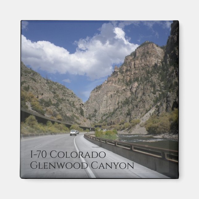 Glenwood Canyon Colorado I-70  Magnet (Front)