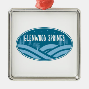 Glenwood Springs Colorado Outdoors Metal Tree Decoration