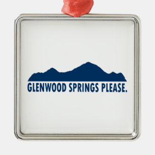 Glenwood Springs Colorado Please Metal Tree Decoration