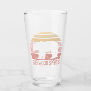 Glenwood Springs Colorado Retro Bear Glass