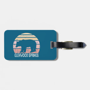 Glenwood Springs Colorado Retro Bear Luggage Tag