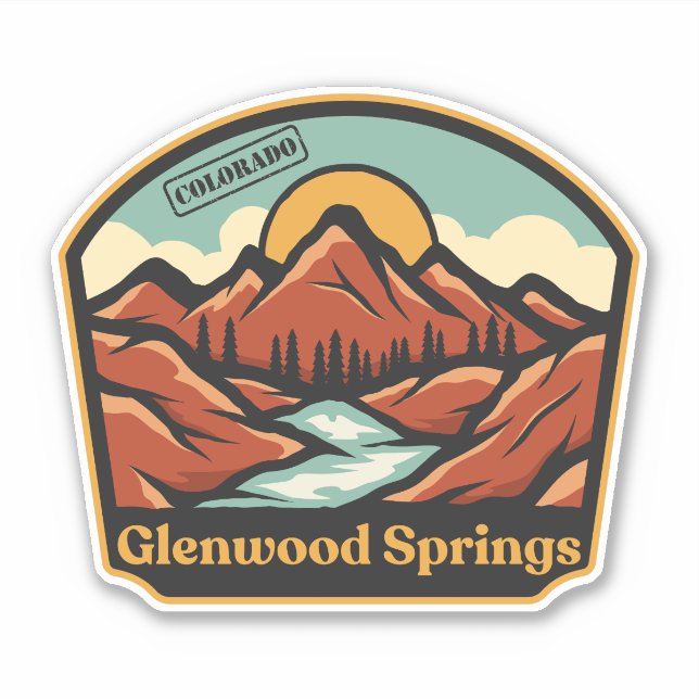Glenwood Springs, Colorado Sticker (Front)