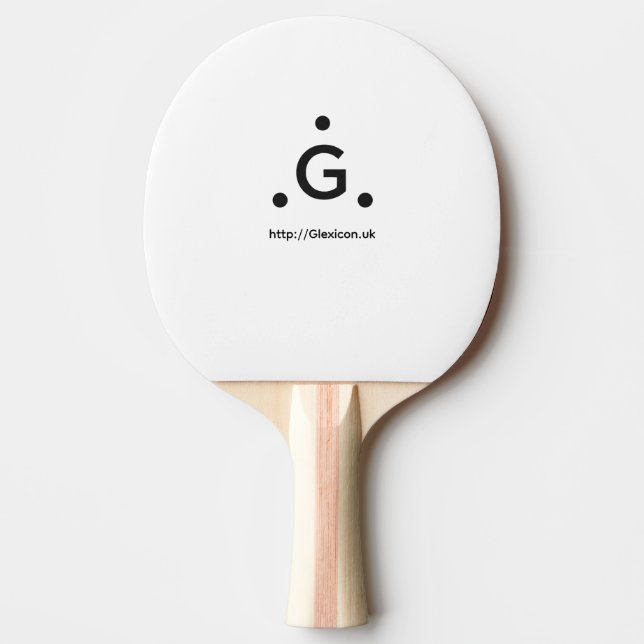 Glexicon UK Ping Pong Paddle (Front)