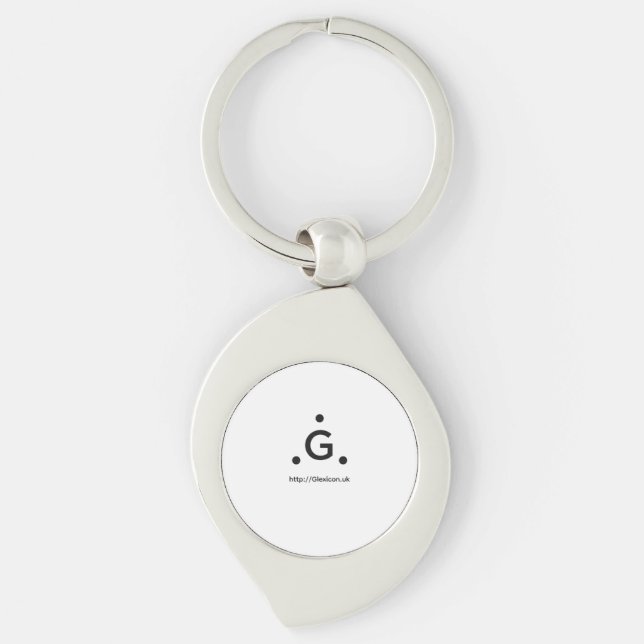 Glexicon UK Swirl  Key Ring (Front)