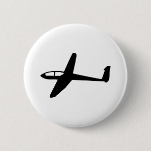 Glider 6 Cm Round Badge