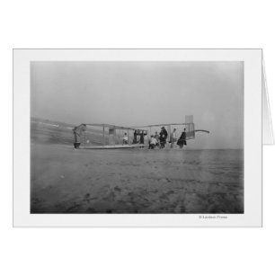 Glider being prepared for flight by