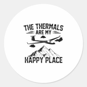 Glider   Glider Flying Pilot Gifts Classic Round Sticker