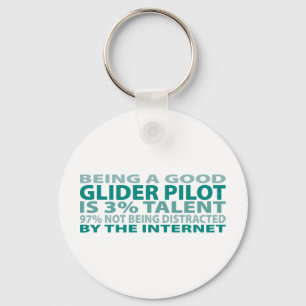 Glider Pilot 3% Talent Key Ring