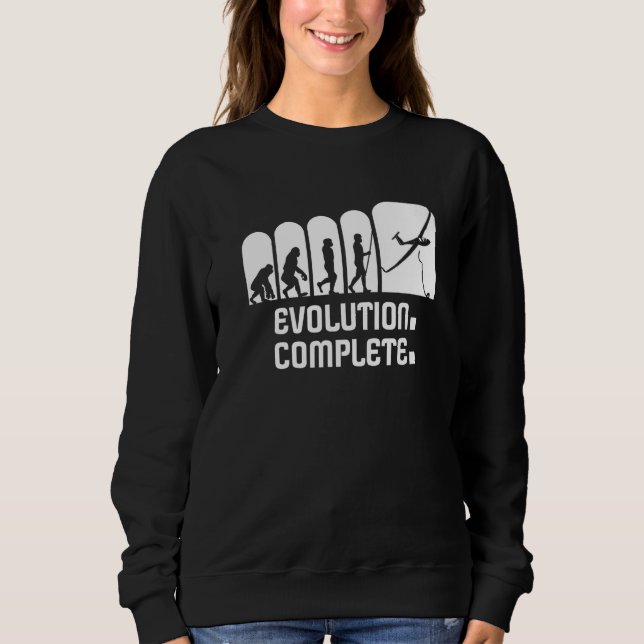 Glider Plane Glider Evolution Sailflies Sweatshirt (Front)