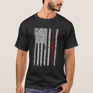 Glider Sailplane Pilot Patriotic Flag Soaring T Sh T-Shirt