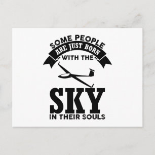 Glider Sayings Gliding Soaring Pilot Gift Ideas Postcard